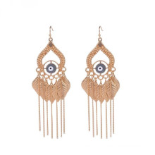 Fashion Indian Evil Eye Gold Tassels Earring